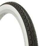 TYRE 16 x 1.75 BLACK with WHITE WALL (47-305)