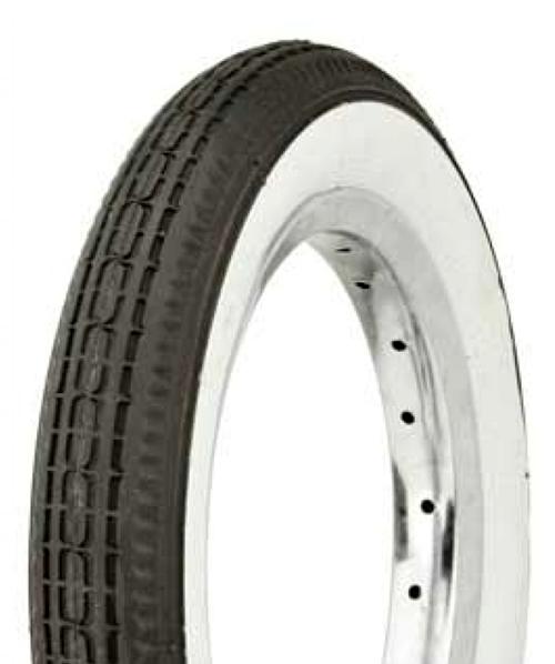 TYRE 12.1/2 x 2.1/4 BLACK with WHITEWALL (54-203)