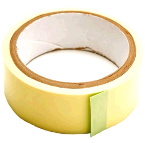 Rim Tape for TUBELESS Rims,   Width 25mm x 0.12mm x Length 10Metres, Yellow, Universal