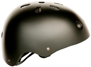 BMX HELMET  -  MATT BLACK, Australian Standards Approved - Size 55 to 58cm,  SMALL / MEDIUM