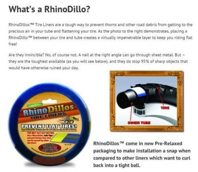 Tyre Liner - RHINODILLOS (pair) - 26 x 2.0-2.125 - Brown (Clean Motion)