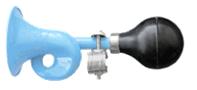 HORN - Flugel, Steel, 185mm Long, Fits All Standard Handlebars, Baby Blue, Clean Motion