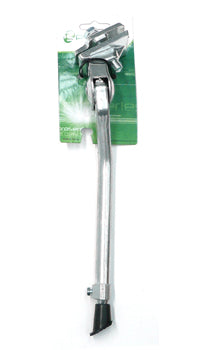 KICKSTAND 20-28 Adjustable, Centre Mount, Alloy SILVER, with extra long bolt