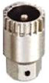 Bottom Bracket cartridge remover with pin, Cr-mo.