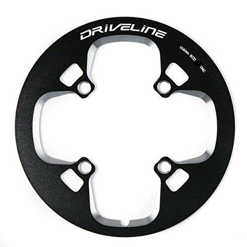 ChainGUARD  44T x 104 BCD , high quality , alloy 6061 CNC, w/bolts, black.