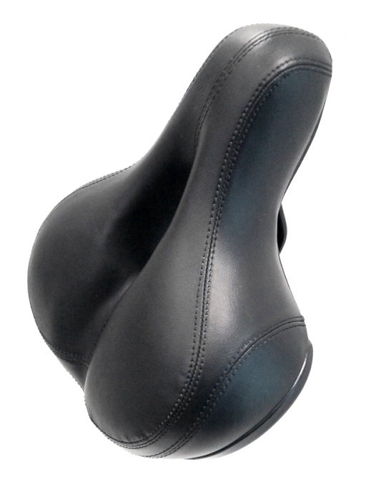 Saddle, Ladies, Elastomer Spring, , Anatomical, 250 x 210mm BLACK (Clamp Included)
