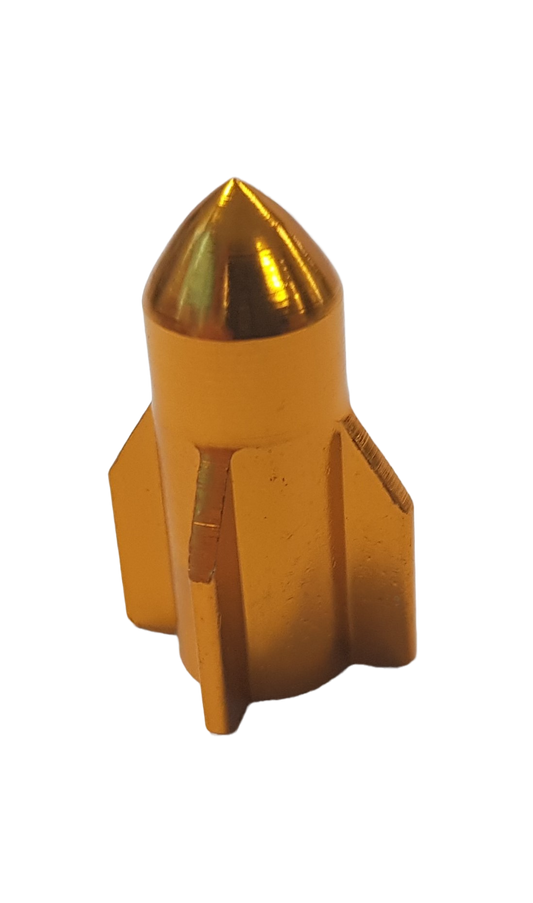 Valve Cap Gold 28mm GUIDED MISSILE, A/V