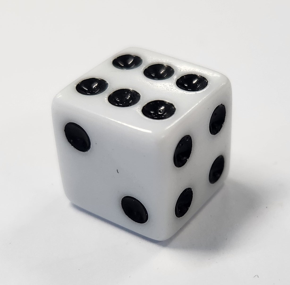Valve Cap WHITE Dice, A/V (Sold Individually)