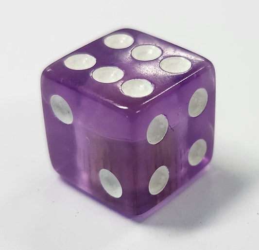 Valve Cap PURPLE Dice, A/V (Sold Individually)