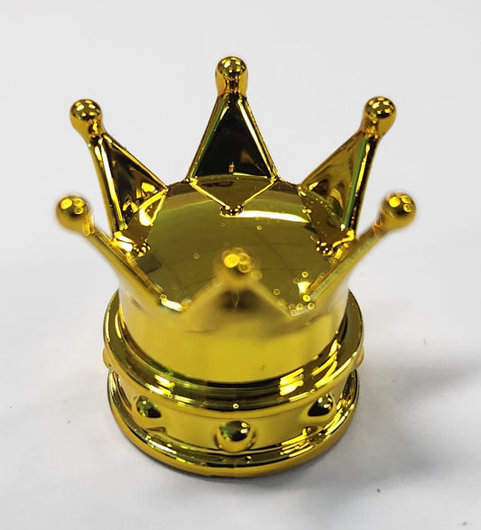 Valve Cap GOLD Crown, A/V (Sold Individually)