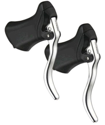 Tektro Brake Levers, RL-340 Q/R and return spring  SILVER/BLACK  (Sold In Pairs) Quality TEKTRO product