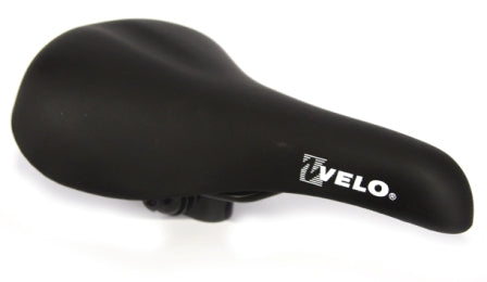SADDLE,  SMALL SIZING MTB SADDLE, MATT FINISH COVER, W/Clamp 145 x 230mm
