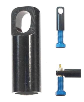 Tool Cap for Presta Valve removal, Black - Sold in Pairs