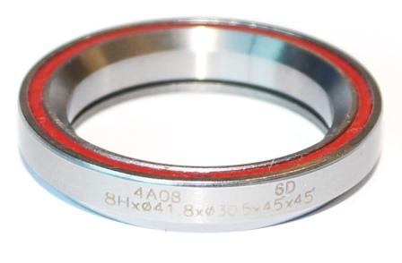 SEALED BEARING  1.1/8 I.D. 30.15 x 41.8 x 6.5mm, 45deg x 45deg, Coloured Dust Seal.  RED
