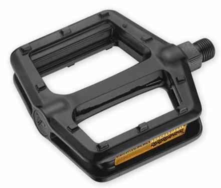 PEDALS  9/16" BMX, PP Body, Large Platform, BLACK