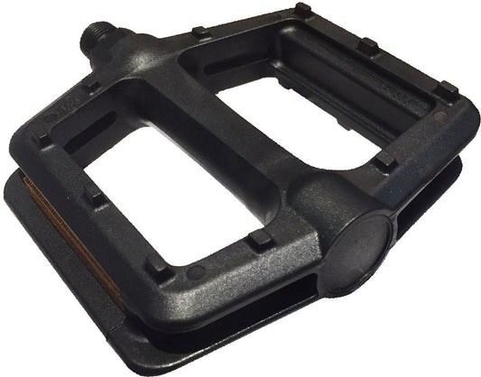 PEDALS 1/2" BMX, PP Body, Large Platform, BLACK