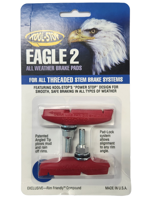 BRAKE PADS - KOOL STOP  EAGLE 2 RED  THREADED   KSE2TR