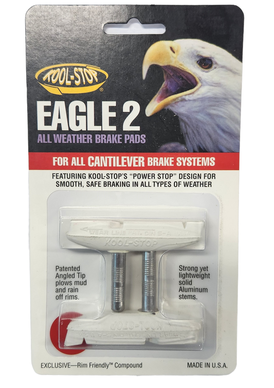 BRAKE PADS - KOOL STOP  EAGLE 2 WHITE CANTI    KSEC2W