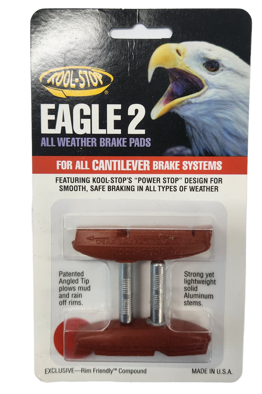 BRAKE PADS - KOOL STOP  EAGLE 2 SALMON CANTI    KSEC2SA