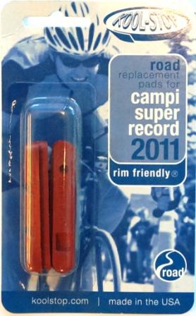 BRAKE PADS - KOOL STOP  SUPER RECORD INSERT SALMON KSSRSA