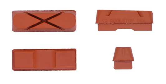 BRAKE PADS - KOOL STOP  WEINMANN 6 DOT INSERT SALMON  4 pieces KS-WXSA