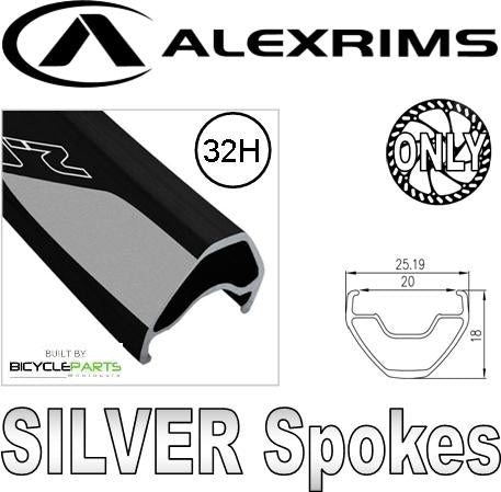 Wheel 650B/27.5 Alex  EVO-2 D/w Black Eyeleted Rim ,  White Sealed 6 Bolt Alloy Hub , Black Spokes (Matching Rear 92030)