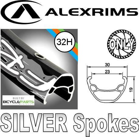 WHEEL - 29er Alex FR30 32H P/j Schrader Valve Black Rim, 8/10 SPEED Q/R (135mm OLD) Centrelock Disc Sealed Novatec Black Hub,  Mach 1 SILVER Spokes