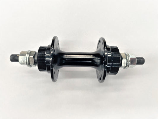 Hub Flip Flop Nutted Black 36H, 3/8" Nutted Axle.