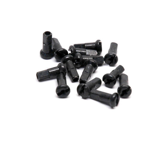 Pillar Nipples, Long Brass BLACK 13g 14mm (Individual) (E-Bike Nipple)