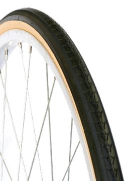 TYRE  27 x 1.1/4 BLACK with GUM WALL Speed Tread 85PSI,  Quality Vee Rubber Tyre (32-630)