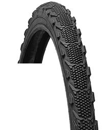 TYRE 700 x 35C BLACK, GRAVEL or Trekking, knobby on the edges (35-622)