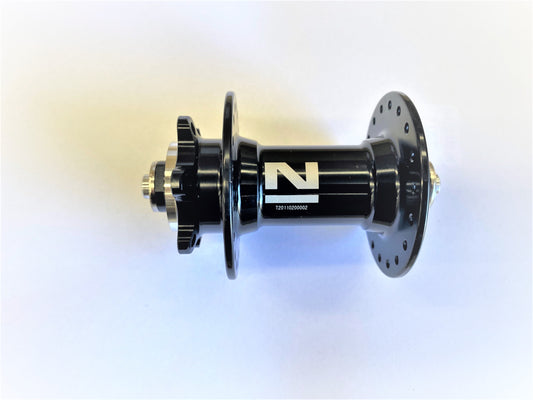 Hub, Front DISC Black 36H NOVATEC 6 BOLT SEALED BEARING Q/R (OLD 100mm)