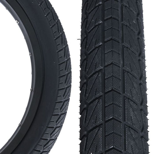 TYRE 20 x 2.4, Theory, BMX Freestyle Tyre, Extra Wide, BLACK (58-406)