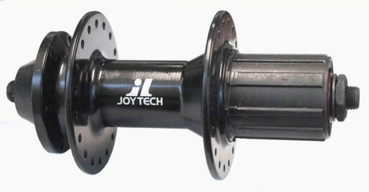 Hub, Joytech 8/10 Speed Cassette 6 Bolt DISC Black Alloy Q/r 36H (135mm OLD)