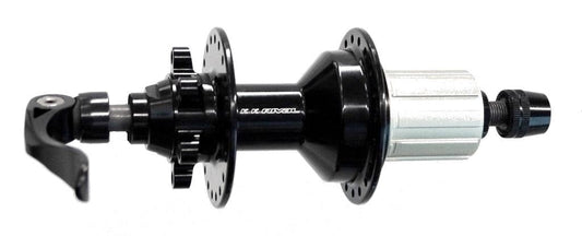 Hub, 8/10 Speed Q/R Black 40H HYBRID (135mm OLD) 6 Bolt Disc