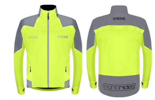 PROVIZ Nightrider Jacket Yellow (S) - High Visibility Jacket PV1500