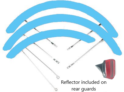 M/guard rear Blue fr20Trike - Set