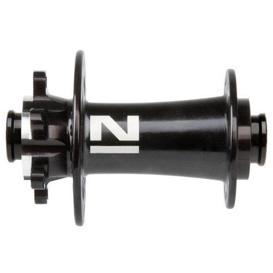Hub, Front. 6 Bolt DISC Black 2 Sealed Bearings, 32H, 15mm Through, 100mm OLD,Hub,W/Novatec Logo, W/O Axle, Weight: 155g