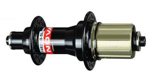 Hub, Novatec 8/11 Speed SuperLite Q/R BLACK 24H (130mm OLD) - B2 Body, W/O QR (slotted, will take aero spoke)