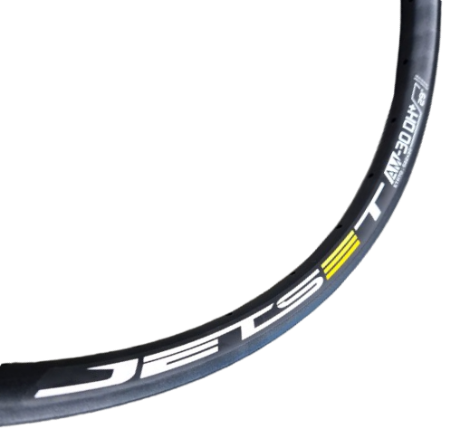 RIM 27.5/650B x 30mm - JETSET AM-30 DH+ - 32H - (584 x 30) - Presta Valve - Disc Brake - D/W - Tubeless Ready - BLACK - (580g) Quality Jetset rim made in Taiwan (ERD 558)