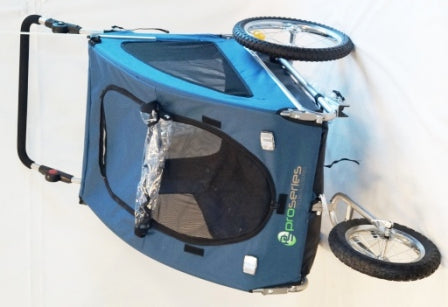 Bicycle PET Trailer/Jogger 2in1. Steel Frame. Blue LARGE, 40kg max weight