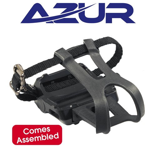 Pedal Rapid+ With Toe Clips/Straps