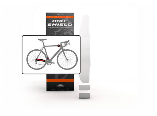Bikeshield Stay/Head Shield Kit  (Bike protection that is Tough, Totally clear, non-yellowing, lightweight, self-healing, transparent and shock absorbing, Easy to Apply without heat or water)