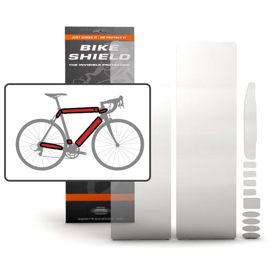 Bikeshield Fullpack Oversized Matte  (Bike protection that is Tough, Totally clear, non-yellowing, lightweight, self-healing, transparent and shock absorbing, Easy to Apply without heat or water)