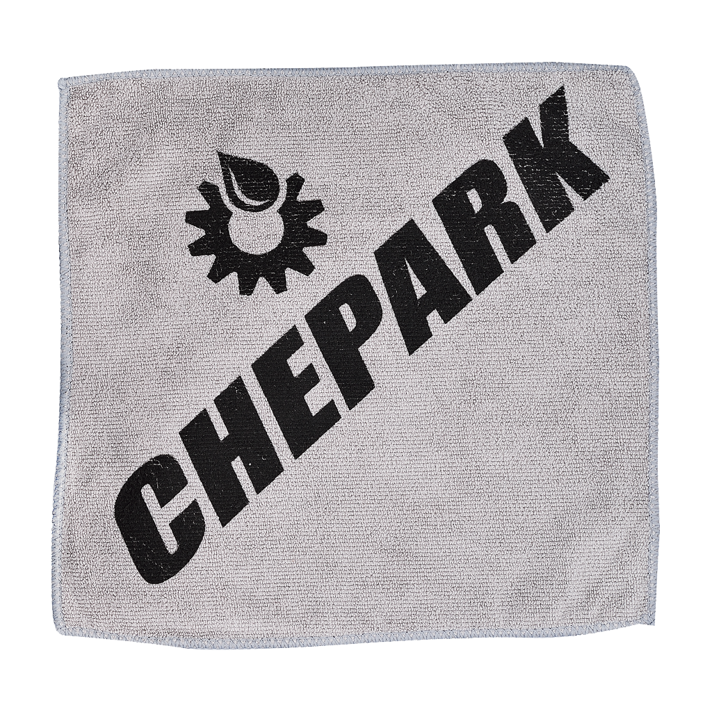 CHEPARK Bicycle care Microfibre polishing cloth, 2 pces per pack. Made in Taiwan