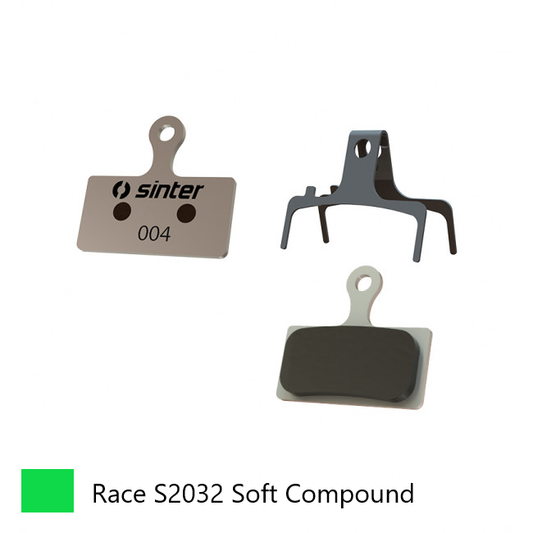 BRAKE DISC PADS - MTB & ROAD  premium RACE pads (extra bite), GREEN, Shimano G type | FSA | Rever XTR BR-M9000/BR-M9020/BR-M987/BR-M988/XT BR-M8100 etc. Quality Sinter product Made in Slovenia