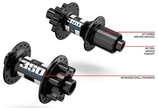 DT350 DBIS BOOST 12/148 32H Hybrid ShimanoHG 6