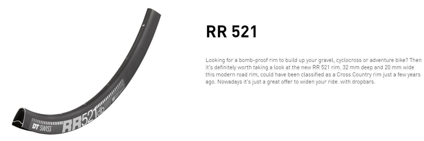 DT RIM RR521 DB 24h black 700c