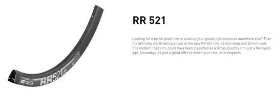 DT RIM RR521 DB 28h black 700c