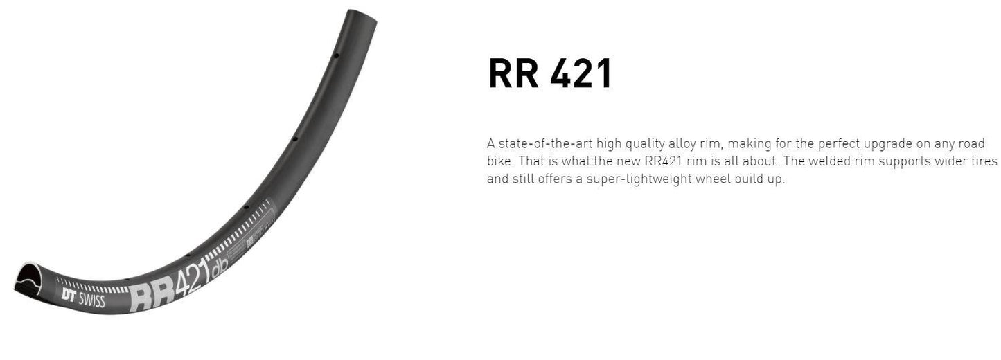 DT RIM RR421 DB 28h black 700c